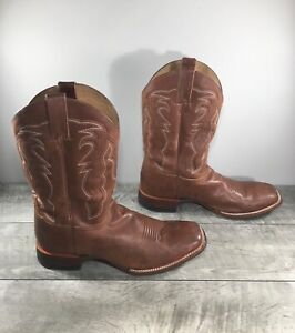 Cody James Diesel Leather Cowboy Western Square Toe Pull On Mens Boots Size 12 D