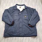 Carhartt FR Jacket Mens XXXL Blue Nomex IIIA Zip Up Work Wear