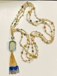 31 Inches Long Necklace With A Tassel