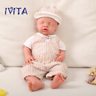 IVITA 18'' Silicone Reborn Doll Eyes Closed Baby Boy Take Pacifier Birthday Gift
