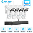 Jennov Wireless Security Camera System 5MP WiFi Color Night Vision 1TB NVR Kit