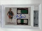 LARRY BIRD 2015-16 FLAWLESS RUBY DUAL PATCH AUTOGRAPH AUTO /12 BGS 9 Q2083