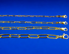 10K Yellow Gold 2mm-6.5mm Oval Paperclip Link Chain Bracelet All Sizes Real