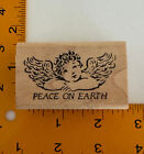 Peace on Earth Angel Rubber Stamp by Stamp Francisco