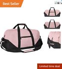 Convenient Pink Duffle Bag with Top and Side Handles - Stylish Travel Companion