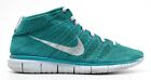 MENS NIKE FREE FLYKNIT CHUKKA SHOES SIZE 10.5 EMERALD GREEN TEAL 639700 302