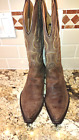 EUC  Resistol Ranch Brown Sueded Leather Cowboy Boots - US Size 13 D (Mens)
