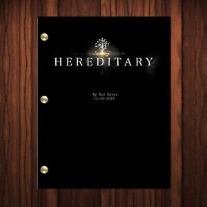 Hereditary Movie Script Reprint Full Screenplay Full Script Horror Movie
