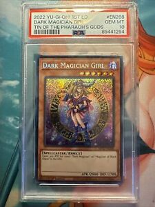 Yugioh! PSA 10 Dark Magician Girl MP22-EN268 1st Edition - Prismatic Secret Rare