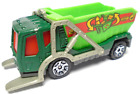 2001 MATCHBOX TRASH TRUCK #21 RECYCLING GREEN 1:64 DIECAST GARBAGE TRUCK W/ RED