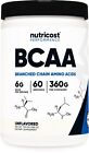 Nutricost BCAA Powder 60 Servings (Unflavored) - 6000mg Per Serving