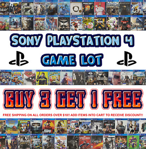 Sony PlayStation 4 Game Lot 🎮 Buy 3 Get 1 Free 🎮 Free Shipping - $10 Minimum