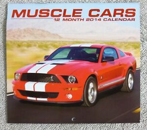 Collectible Muscle Cars 2014 Calendar, Mustang, GTO, Viper, Challenger 5.25x5.75