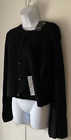 Wild Fable Cropped Black Long Sleeve Cardigan Sweater Size XLarge NWT Soft