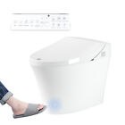 E-Macht Smart Heated Seat Toilet One Piece Foot Sensing Remote Control LED Light