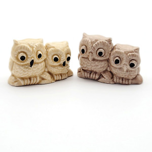 New ListingVintage Small Owl Figurine Made in Hawaii 2 Two Owl Figures Decoration Chip