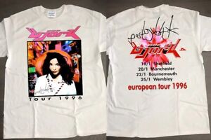 Bjork Post European Tour 1996 Vintage 90s T-Shirt Gift Fans Music