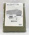 Ikea KLIPPAN Loveseat 2-seat Sofa COVER ONLY, Vissle Yellow-Green (Olive) - NEW