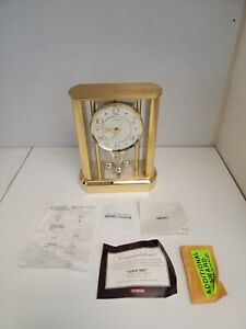 SEIKO Brass Quartz Movement Pendulum Clock Anniversary Model QQZ288G NEW NWOB