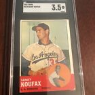 1963 Topps #210 Sandy Koufax (HOF) Los Angeles Dodgers SGC 3.5 VG+  Sharp Center