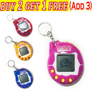 TAMAGOTCHI Electronic Virtual Cyber Pet Retro Toy Game 90's Key Ring Kids Gift