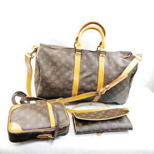 Louis Vuitton LV Travel Bag  Travel Bag Shoulder Bag 3 set Monogram 3750870