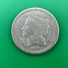 1870 Three Cent Piece Nickel 3c US Type Coin