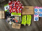 luau party decorations Huge Lot Of Leis Name Tags Confetti Banners Coasters