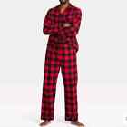 Mens XL Wondershop Red Buffalo Plaid Family Matching Pajama Set Cotton NEW
