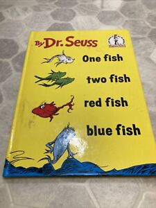 Dr. Seuss Hardcover Book One Fish Two Fish Red Fish Blue Fish Nice Book!