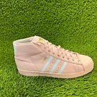 Adidas Pro Model Mens Size 11.5 Pink White Athletic Casual Shoes Sneakers CQ0625