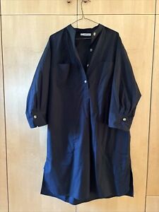 Vince 100% cotton dress shirt dress size M, with pockets. Worn once.