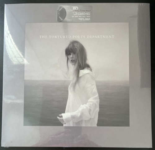 TAYLOR SWIFT THE TORTURED POETS DEPARTMENT GREY VINYL 2LP SPECIAL EDITION MINT