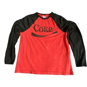 Coca Cola 3/4 Sleeve T Shirt Vintage