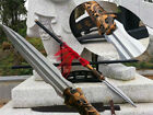 200CM Hunting Fighting Spear Spearhead Sword Strong Folded Damascus Steel Sharp