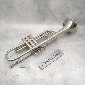 YAMAHA YTR-136 Trumpet Wind Musical Instrument Hard Case JP YTR136 Silver Brass