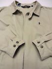 Vintage Polo Ralph Lauren (XL) Khaki Harrington Bomber Cotton Jacket Beige, EUC