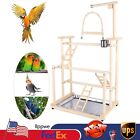 3 Layers Large Wood Bird Playground Parrot Playstand Bird Stand Perch Gym Frame