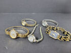 Lot 5 VTG ~Ladies Wrist Watches Quartz Analog Various Makers And Styles All Work