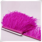 Fuchsia Hot Pink Ostrich Feather Trims Fringes Sewn on Feather 1 Yard