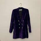 Zara Women's Velvet Blazer Dress in Purple Size XSMALL EUC