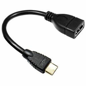 Mini HDMI Compatible Male to HDMI-compatible Female Converter Adapter Cable Cord