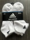 Men's adidas Cushioned Aeroready 6 Pair Socks White Size 6-12