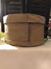 New ListingRound Wood Cheese Box Crate w/Lid Dufeck’s Wisc. Painted 8