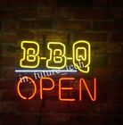 BBQ Open Neon Light Sign Real Glass For Restaurant Shop Bar Night Visual 17
