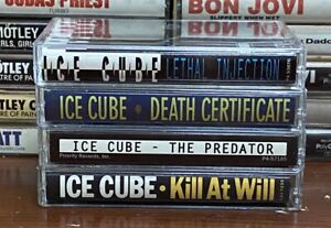 4 OG Ice Cube Rap Cassette Tapes, These tapes are in Immaculate Condition EX/NM