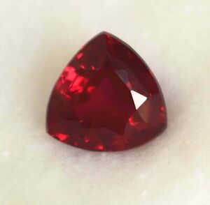 10.30 Ct Natural Red Ruby Trillion Shape AAA Quality Certified Loose Gemstone.