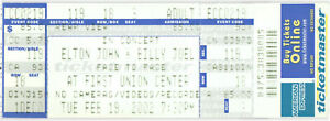 Vintage 2002 Elton John Billy Joel Full Concert Ticket Stub Philadelphia PA