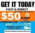 $50 AT&T FAST PREPAID REFILL DIRECT to ATT PHONE ✅ GET IT TODAY ✅ TRUSTED SELLER