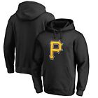 Men's Fanatics Branded Black Pittsburgh Pirates Official Logo Fitted Pullover